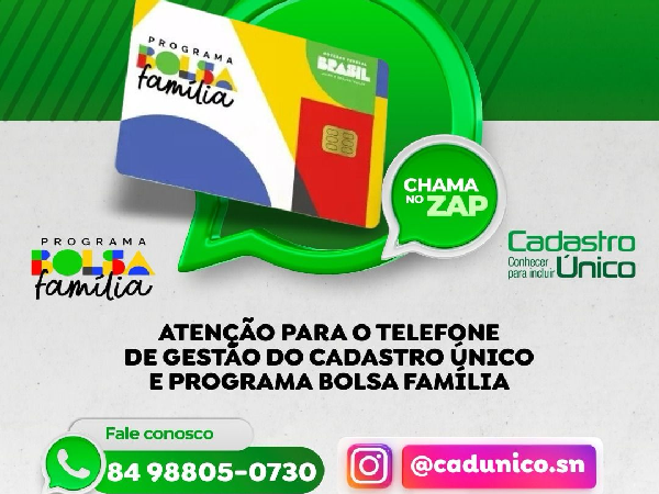 NOVO CONTATO DO CADUNICO